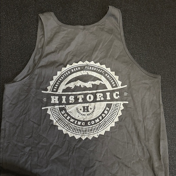 Gray Tank Top historic brewery flagstaff Az size medium - Picture 2 of 7